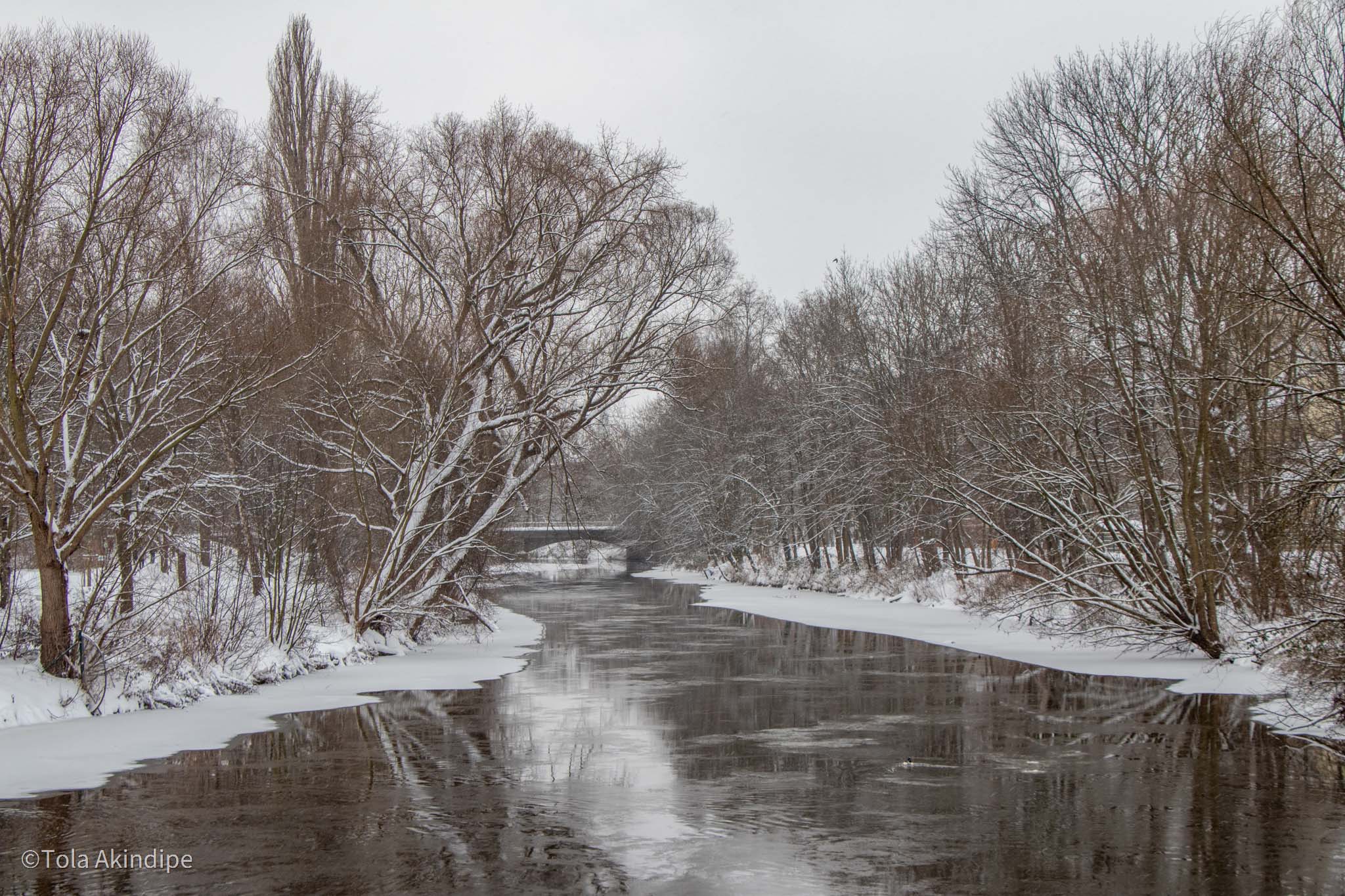 The Oker River in Braunschweig, Germany